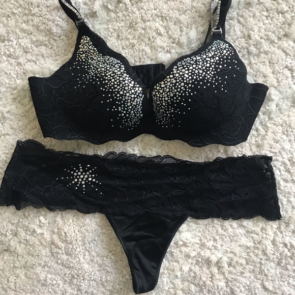 Victoria's Secret Other - 🛒 LAST CALL‼️ Victoria's Secret Very Sexy Rhinestones Bra & Panties